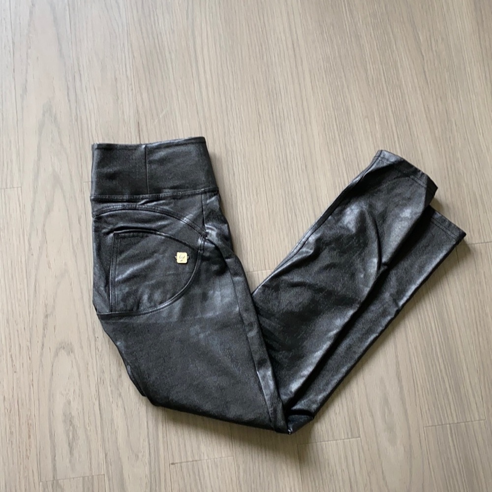 Freddy wr.up leather-like pants, high waist